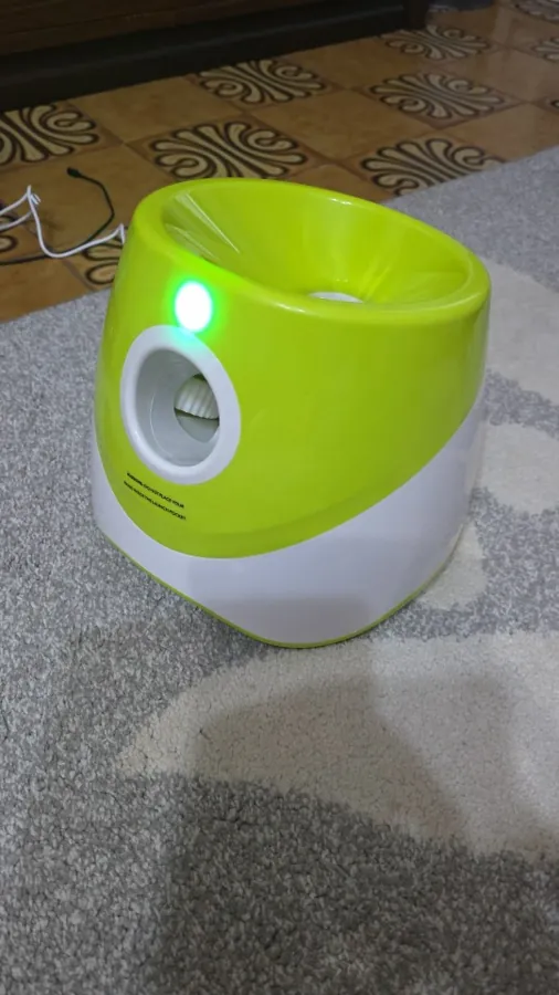 Le lanceur posé sur un tapis, témoin lumineux allumé